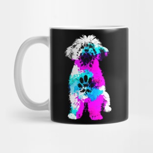 Bichon Habanero Ringo Stencil Artwork Mug